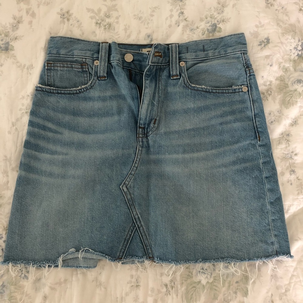 Madewell denim skirt